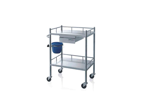 Stainless steel treatment trolley