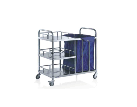 Stainless steel morning nursing trolley