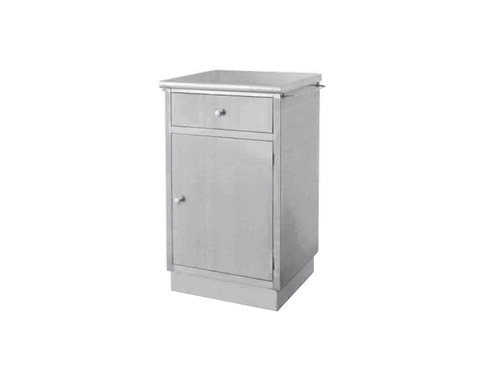 Stainless steel bedside cabinet