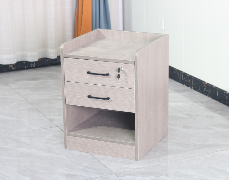 Wooden bedside table